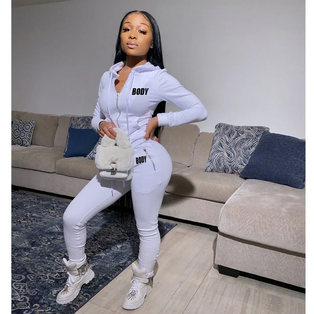 Body Print Solid Tracksuit Women Jogging Femme Casual Zipper Hooded Top + Sweat Pants Suit Sport Two Piece Set Women Outfits
Body Print Solid Tracksuit Women Jogging Femme Casual Zipper Hooded Top + Sweat Pants Suit Sport Two Piece Set Women Outfits
