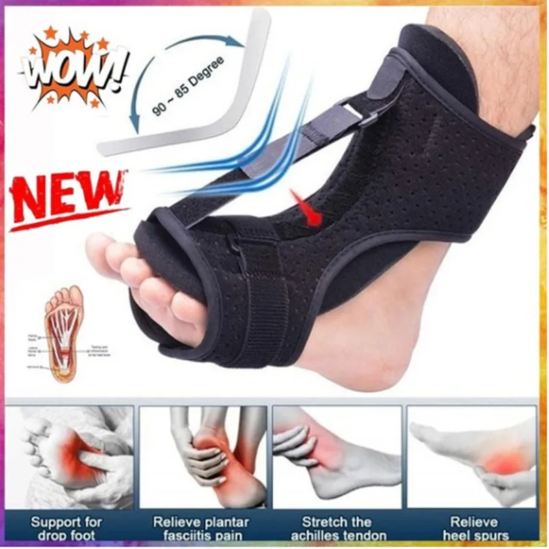 Adjustable 1 PC Ankle Achilles Tendonitis with Hard Spiky Heel Night Splint Elastic Foot Drop Orthotic Brace
Adjustable 1 PC Ankle Achilles Tendonitis with Hard Spiky Heel Night Splint Elastic Foot Drop Orthotic Brace