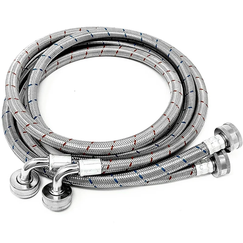2 Pieces Of High-Grade Stainless Steel Washing Machine Corrosion-Resistant Hot And Cold Water Supply Hoses
2 Pieces Of High-Grade Stainless Steel Washing Machine Corrosion-Resistant Hot And Cold Water Supply Hoses