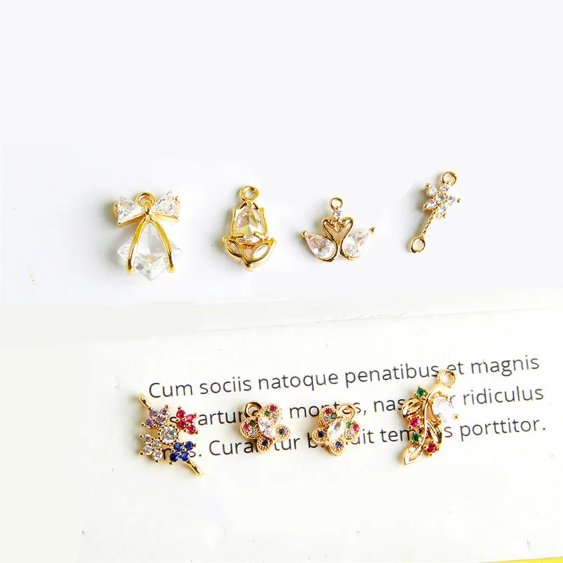 5PCS Micro Inlay Zircon Flowers Stars Charms For Earrings Jewelry Making Pendant DIY Hand Made Necklace Gold Plated Accessories
5PCS Micro Inlay Zircon Flowers Stars Charms For Earrings Jewelry Making Pendant DIY Hand Made Necklace Gold Plated Accessories