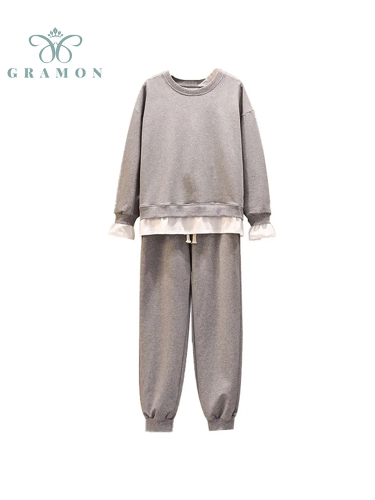 Hoodies And Sweatpants Two Piece Set Womens Pants Suits 2021 Autumn Clothes Plus Size Conjuntos Fashion Outfits Jogging Femme
Hoodies And Sweatpants Two Piece Set Womens Pants Suits 2021 Autumn Clothes Plus Size Conjuntos Fashion Outfits Jogging Femme
