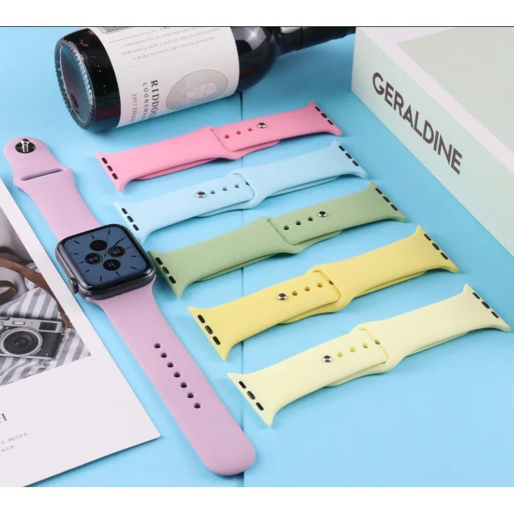 Ремешок силиконовый для Apple Watch Band 6 44 мм 42 мм 40 мм 38 мм, резиновый смарт-браслет для IWatch Band, Series 7 6 SE 5 4 3 2
Ремешок силиконовый для Apple Watch Band 6 44 мм 42 мм 40 мм 38 мм, резиновый смарт-браслет для IWatch Band, Series 7 6 SE 5 4 3 2