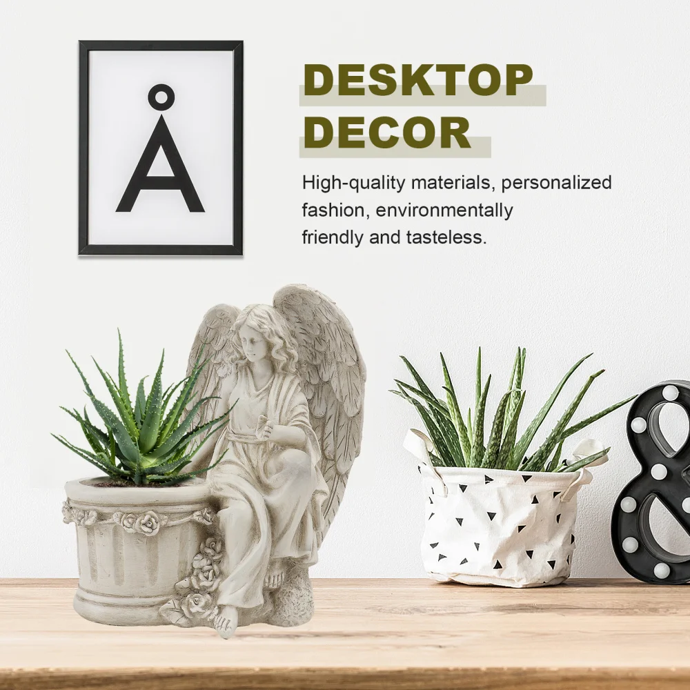 1Pc Artistic Flower Pot Creative Ornament Vintage Style Statue Planter (Beige)
1Pc Artistic Flower Pot Creative Ornament Vintage Style Statue Planter (Beige)