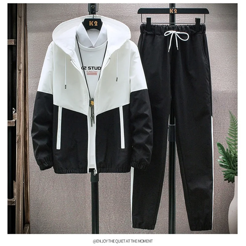New Autumn Men's Fashion Baseball Jacket + pants Sportswear Suit Men Splicing Sportswear Casual Track And Field Set M-6XL
New Autumn Men's Fashion Baseball Jacket + pants Sportswear Suit Men Splicing Sportswear Casual Track And Field Set M-6XL