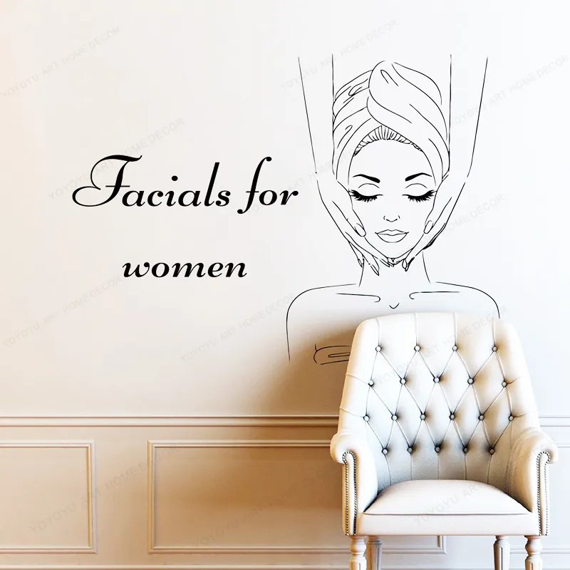 facials for woman Wall Decals spa salon wall sticker spa relax home bedroom removable wall art mural JH319
facials for woman Wall Decals spa salon wall sticker spa relax home bedroom removable wall art mural JH319