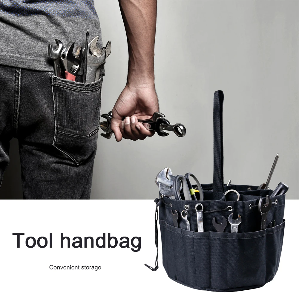Professional Electricians Toolkit Handbag Oxford Cloth Multi-Pockets Garden Tools Bag Drawstring Storage Organizer 
Professional Electricians Toolkit Handbag Oxford Cloth Multi-Pockets Garden Tools Bag Drawstring Storage Organizer