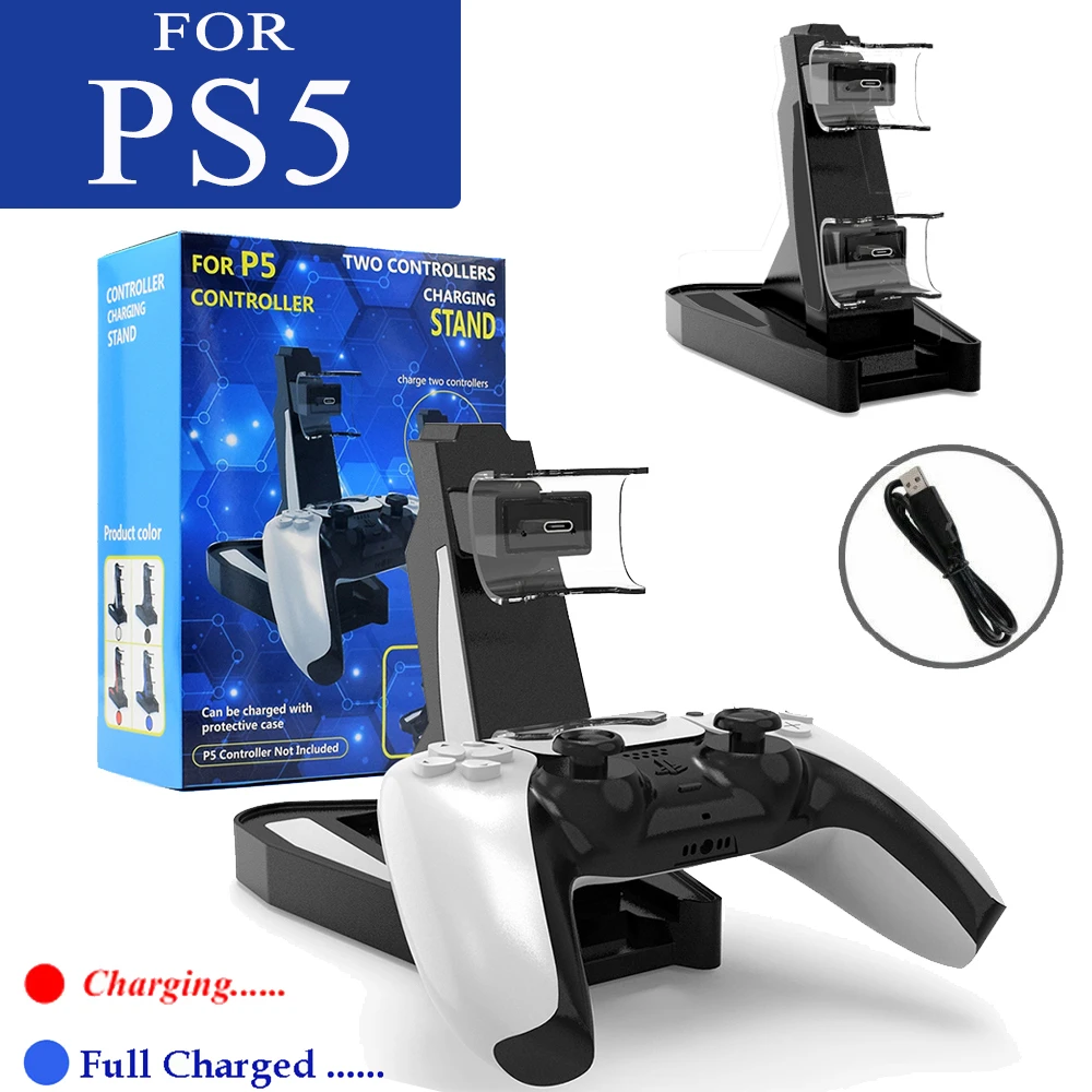 Fast PS5 Controller Charging Dock Station Dual Charger Stand with Status Display Screen for Play Station 5/PS5 Slim/PS5 Pro
Fast PS5 Controller Charging Dock Station Dual Charger Stand with Status Display Screen for Play Station 5/PS5 Slim/PS5 Pro