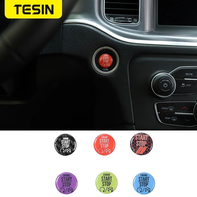 TESIN Interior Stickers Car Engine One Button Start Stop Switch Cover Stickers For Dodge Ram 1500 2010+
TESIN Interior Stickers Car Engine One Button Start Stop Switch Cover Stickers For Dodge Ram 1500 2010+