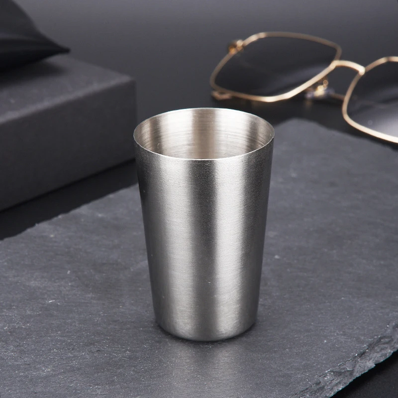 Polished Mini Stainless Steel Shot Glass Cup Drinking Wine Glasses With Leather Cover Bag For Home Kitchen Bar 33ml
Polished Mini Stainless Steel Shot Glass Cup Drinking Wine Glasses With Leather Cover Bag For Home Kitchen Bar 33ml