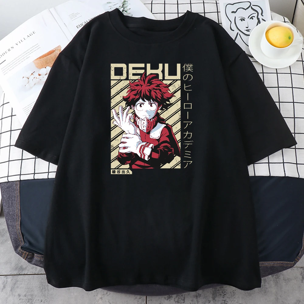 Oversized T Shirts Women My Hero Academia Midoriya Izuku Print Harajuku Loose O Neck Tshirts Female Summer Short Sleeve T-shirt
Oversized T Shirts Women My Hero Academia Midoriya Izuku Print Harajuku Loose O Neck Tshirts Female Summer Short Sleeve T-shirt