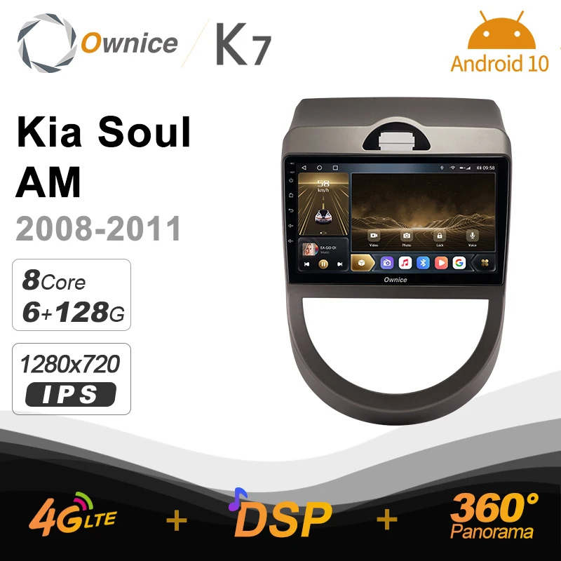 K7 Ownice 6G Ram 128G Rom Android 10.0 Car radio setero for Kia Soul AM 2008 - 2011 Auto Audio 360 Panorama Optical 5G Wifi
K7 Ownice 6G Ram 128G Rom Android 10.0 Car radio setero for Kia Soul AM 2008 - 2011 Auto Audio 360 Panorama Optical 5G Wifi