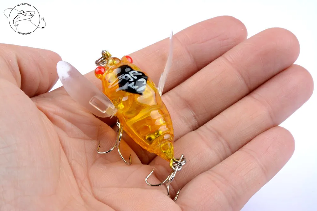 1Pcs Floating Insects Fishing Lure Baits 4cm/6.4g 3D eyes Hard Artificial Baits Bass Jerkbaits Swimbait Pesca With Hooks
1Pcs Floating Insects Fishing Lure Baits 4cm/6.4g 3D eyes Hard Artificial Baits Bass Jerkbaits Swimbait Pesca With Hooks