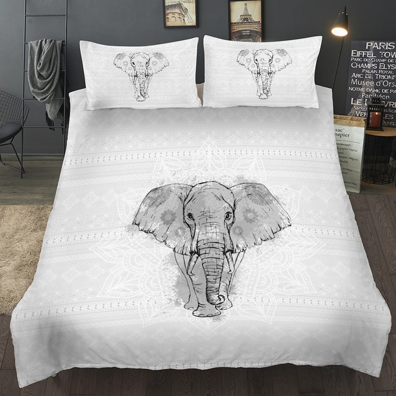 Bohemia Bed Linen Black Double Queen Bedding Set Indian Elephant Single King Twin Full Size Luxury Bed Linen For Home Adult Kids 
Bohemia Bed Linen Black Double Queen Bedding Set Indian Elephant Single King Twin Full Size Luxury Bed Linen For Home Adult Kids