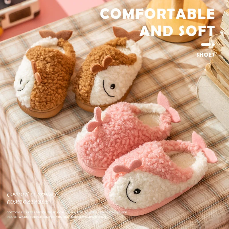 Домашняя обувь, детские прочные легсветильник плюшевые тапочки на мягкой подошве, зимние теплые тапочки из хлопка с рисунком Кита, Нескольз... 
Домашняя обувь, детские прочные легсветильник плюшевые тапочки на мягкой подошве, зимние теплые тапочки из хлопка с рисунком Кита, Нескольз...