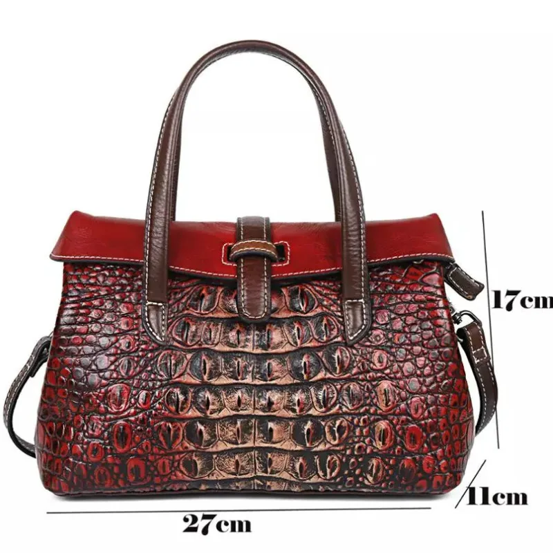 Women's Genuine Leather Handbag Women Ladies Shoulder Bag Crocodile Pattern Handbags Designer Luxury Brand Bags Briefcase Female
Women's Genuine Leather Handbag Women Ladies Shoulder Bag Crocodile Pattern Handbags Designer Luxury Brand Bags Briefcase Female