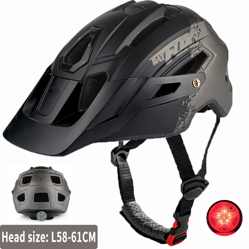 BATFOX Bicycle Helmet men women cycling fox MTB helmet Integrally-molded road Mountain bike helmet LED Light capacete ciclismo
BATFOX Bicycle Helmet men women cycling fox MTB helmet Integrally-molded road Mountain bike helmet LED Light capacete ciclismo