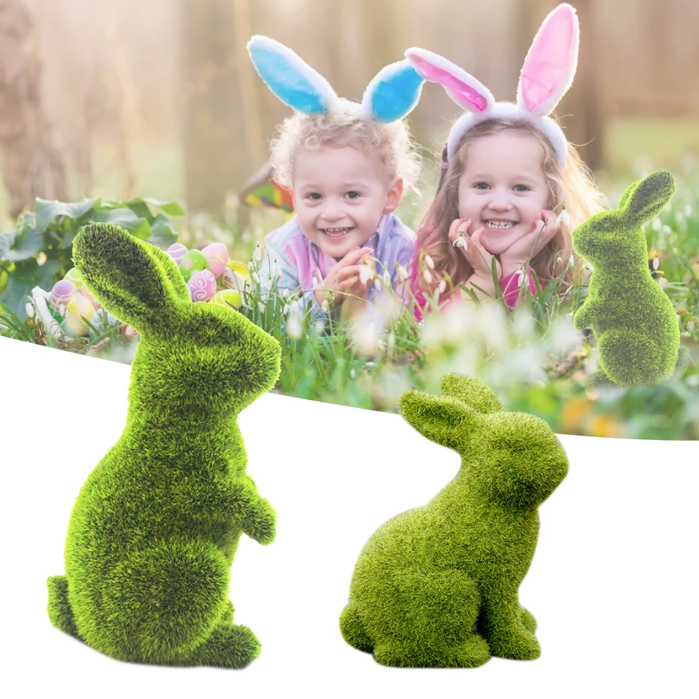 Easter Furry Flocked Bunny Easter Simulation Rabbit Green Resin Ornaments Rabbit Spring Table Garden Decorations
Easter Furry Flocked Bunny Easter Simulation Rabbit Green Resin Ornaments Rabbit Spring Table Garden Decorations