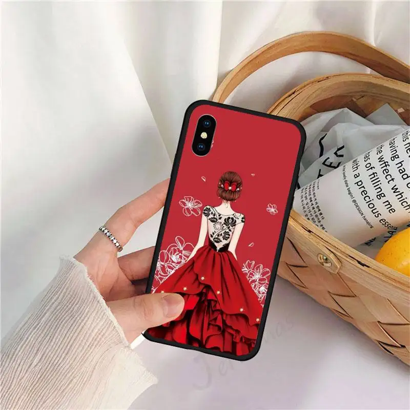 Fashion cartoon red dress girl Phone Case for iPhone 11 12 pro XS MAX 8 7 6 6S Plus X 5S SE 2020 XR
Fashion cartoon red dress girl Phone Case for iPhone 11 12 pro XS MAX 8 7 6 6S Plus X 5S SE 2020 XR