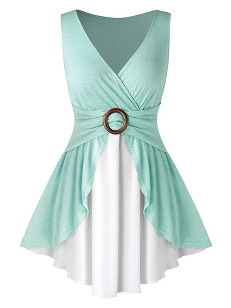 Sleeveless Tank Top Women Summer Sexy Nightwear Patchwork Fake Two Piece Tied Bandage Top Aesthetic V Neck See Through Sleepwear
Sleeveless Tank Top Women Summer Sexy Nightwear Patchwork Fake Two Piece Tied Bandage Top Aesthetic V Neck See Through Sleepwear