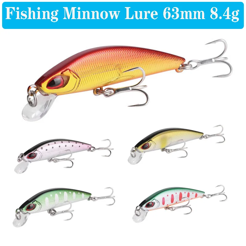 Outdoor Fishing Lure 63mm 8.4g Hard Baits Lure Simulation Minnow Sea Lure Bait Bionic Bait Bass Fishing Hard Tinsel Wobbler Good
Outdoor Fishing Lure 63mm 8.4g Hard Baits Lure Simulation Minnow Sea Lure Bait Bionic Bait Bass Fishing Hard Tinsel Wobbler Good