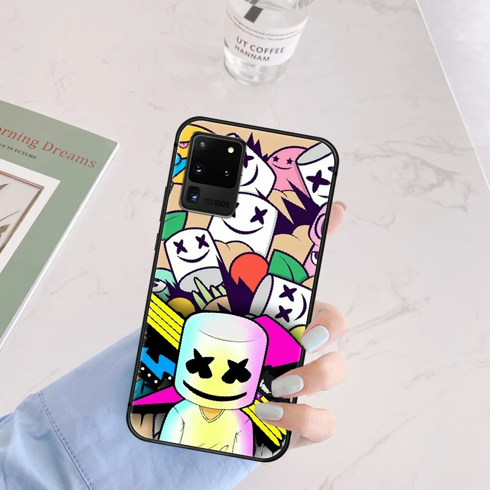 DJ Marshmello Rapper Phone Case Cover Hull For Samsung Galaxy S 6 7 8 9 10 e 20 Edge Uitra Note 8 9 10 Plus black Cover Painting
DJ Marshmello Rapper Phone Case Cover Hull For Samsung Galaxy S 6 7 8 9 10 e 20 Edge Uitra Note 8 9 10 Plus black Cover Painting