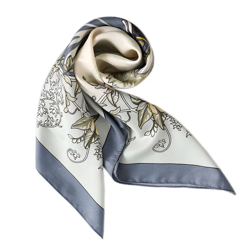 Fashion Floral Print Kerchief Silk Satin Hair Scarf For Women Square Shawls and Wraps 70*70cm 2020 Winter Neck Scarves headscarf
Fashion Floral Print Kerchief Silk Satin Hair Scarf For Women Square Shawls and Wraps 70*70cm 2020 Winter Neck Scarves headscarf