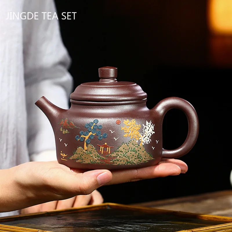 Yixing Boutique Handmade Purple Clay Teapot Tea Pots High Capacity Raw Ore Teaware Tie Guanyin Tea Ceremony Custom Gifts 300ml
Yixing Boutique Handmade Purple Clay Teapot Tea Pots High Capacity Raw Ore Teaware Tie Guanyin Tea Ceremony Custom Gifts 300ml