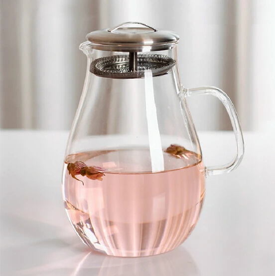 1PC Large round fruit tea strainer heat-resistant glass transparent water jug pot Kung Fu Tea Teapot 1900ML water bottle JN 1024
1PC Large round fruit tea strainer heat-resistant glass transparent water jug pot Kung Fu Tea Teapot 1900ML water bottle JN 1024