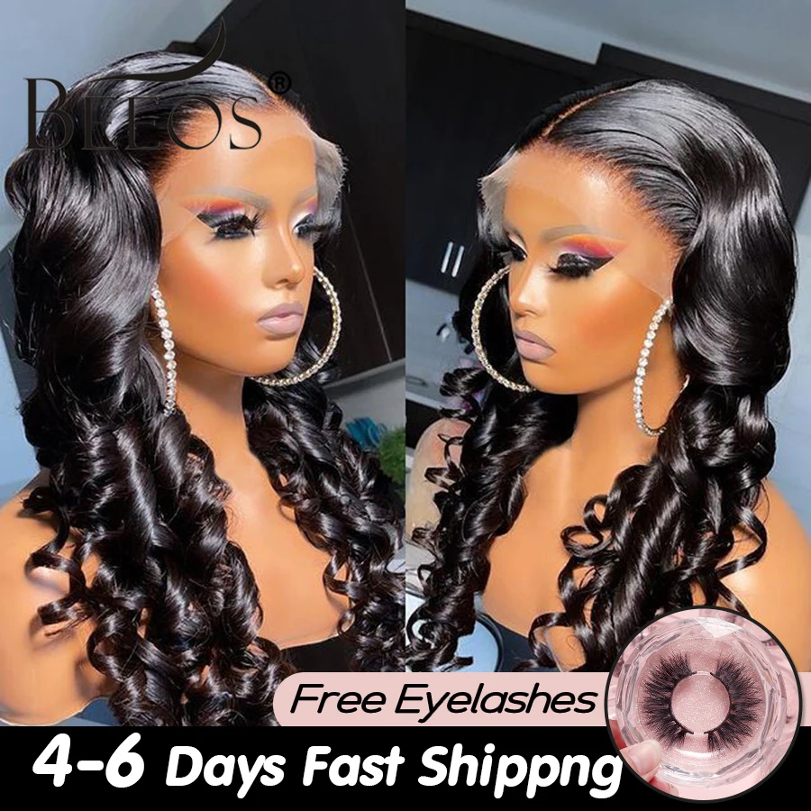 360 HD Lace Frontal Wigs Loose Wave Invisible 13*4 Transparent Lace Frontal Human Hair Wigs Pre Plucked Bleached Knots Brazilian
360 HD Lace Frontal Wigs Loose Wave Invisible 13*4 Transparent Lace Frontal Human Hair Wigs Pre Plucked Bleached Knots Brazilian