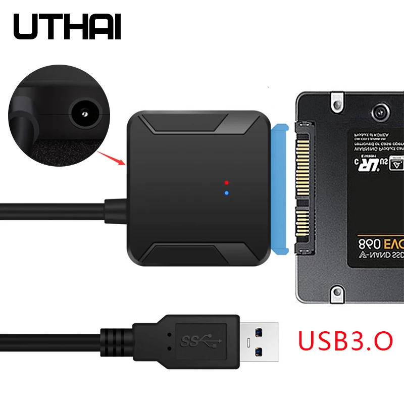Адаптер UTHAI T39 для жесткого диска простой кабель USB на SATA 5 Гбит/с 3 0 SATA3 2 5/3 Кабель