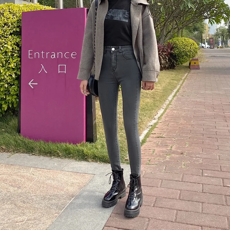 Black Grey Blue Plus Size 4XL Denim Jeans Women 2022 New Spring High Waist Black Slim Feet Pants Fat Mm Tight Skinny Pants Femme
Black Grey Blue Plus Size 4XL Denim Jeans Women 2022 New Spring High Waist Black Slim Feet Pants Fat Mm Tight Skinny Pants Femme