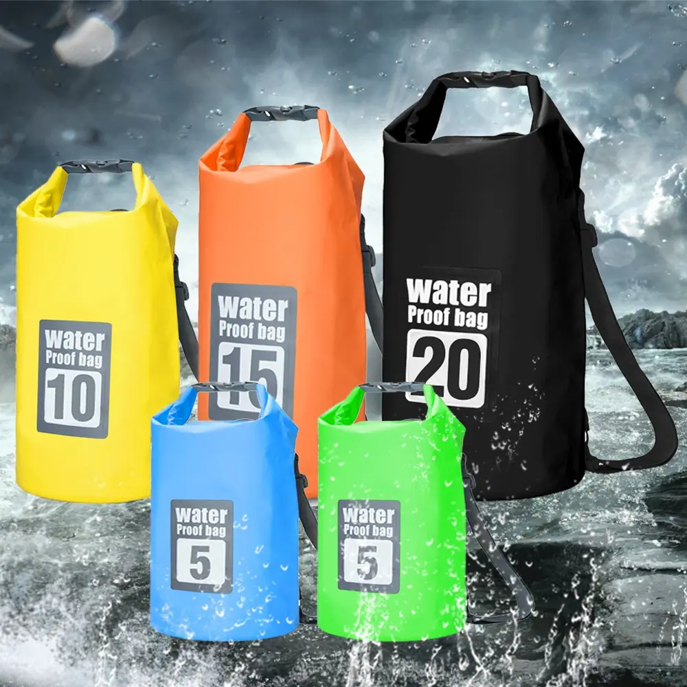 5L / 10L / 15L / 20L Outdoor Waterproof Dry Backpack Roll-top Floating Bag with 6.3'' Waterproof Phone Case for Kayaking Rafting
5L / 10L / 15L / 20L Outdoor Waterproof Dry Backpack Roll-top Floating Bag with 6.3'' Waterproof Phone Case for Kayaking Rafting