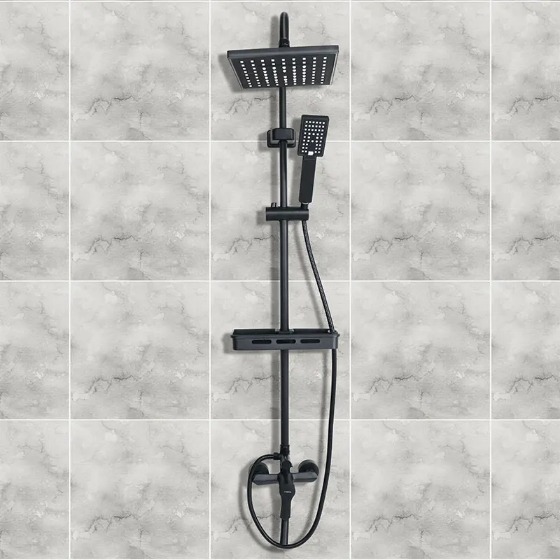 Bathroom Faucet Matte Black Rain Shower Bath Faucet Wall Mounted Bathtub Shower Mixer Tap Shower Faucet Shower Set Mixer 
Bathroom Faucet Matte Black Rain Shower Bath Faucet Wall Mounted Bathtub Shower Mixer Tap Shower Faucet Shower Set Mixer