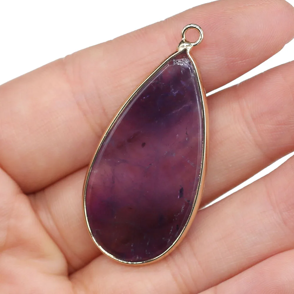 Natural Stone Pendants Drop Shaped Semi-precious Stone Necklace Pendant for DIY Jewelry Making Good Quality Size 20x45 mm
Natural Stone Pendants Drop Shaped Semi-precious Stone Necklace Pendant for DIY Jewelry Making Good Quality Size 20x45 mm