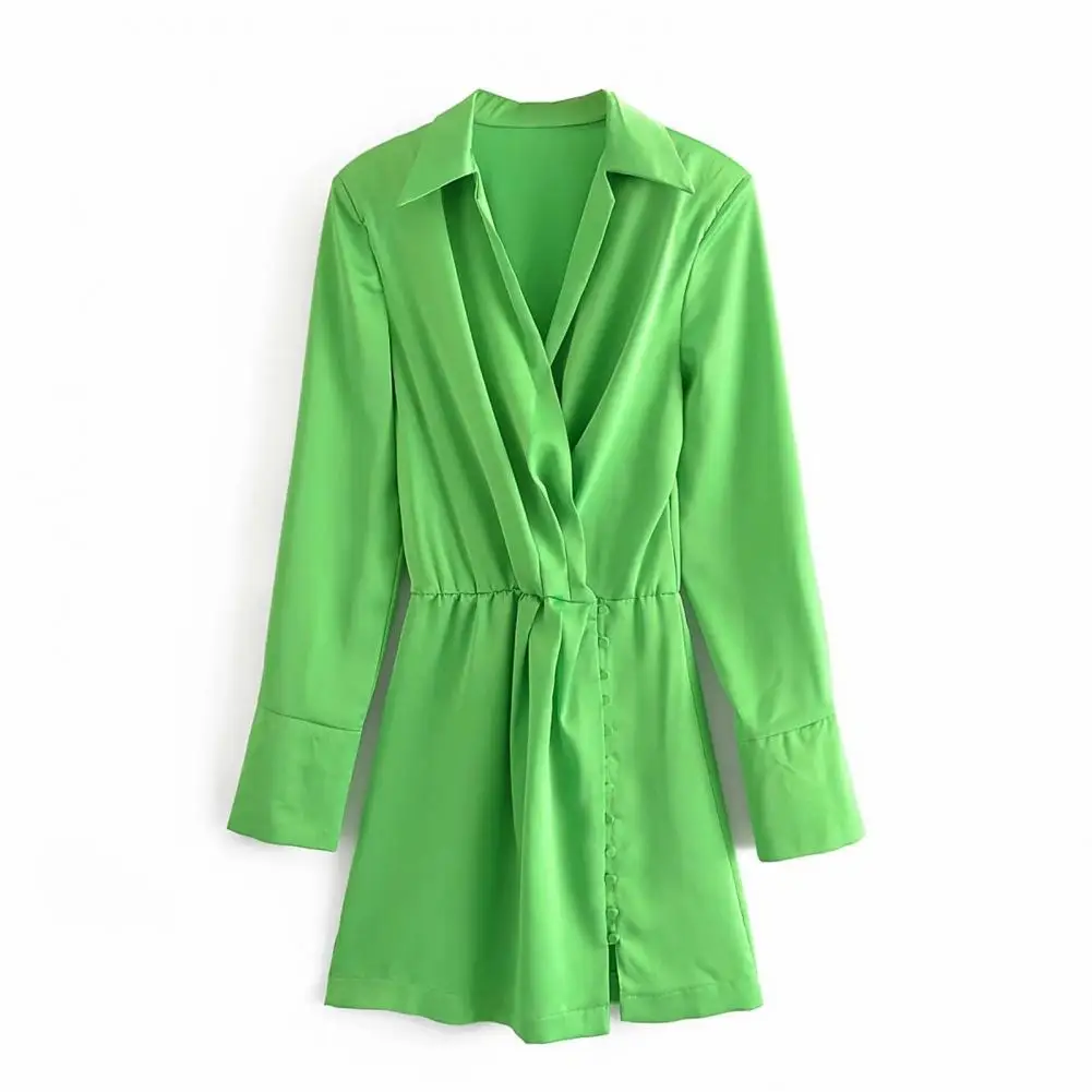 Summer High Waist Long Sleeve Bodycon Dress Women Turn-Down Collar Sexy Mini Dress Female Button Slim Party Vestidos 2021
Summer High Waist Long Sleeve Bodycon Dress Women Turn-Down Collar Sexy Mini Dress Female Button Slim Party Vestidos 2021