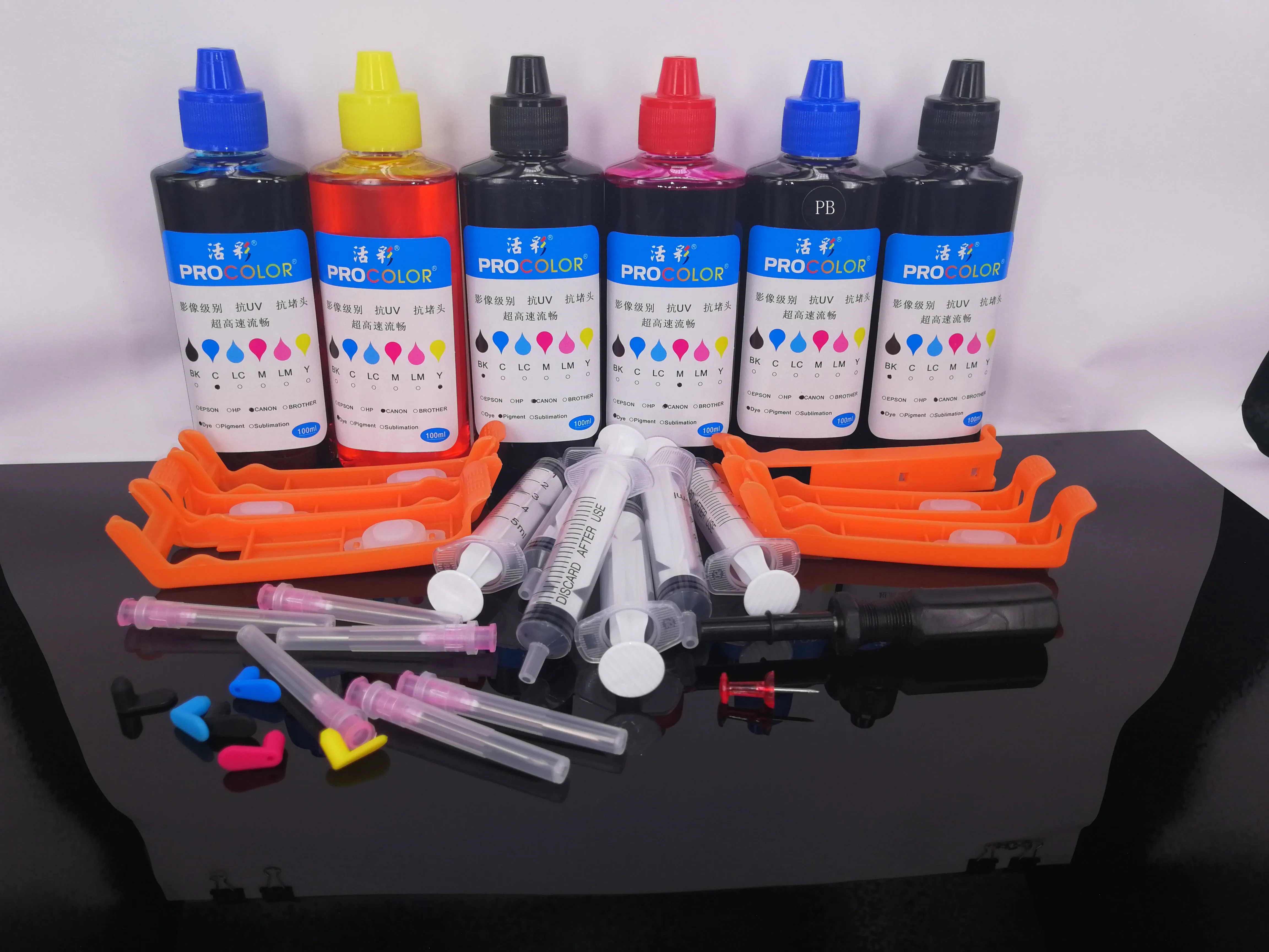 

BCI 380 s BCI-380XL Pigment 381 BCI381 GY Dye ink refill kit cartridge for Canon PIXUS TS8330 TS8130 TS8230 TS 8330 8230 printer
