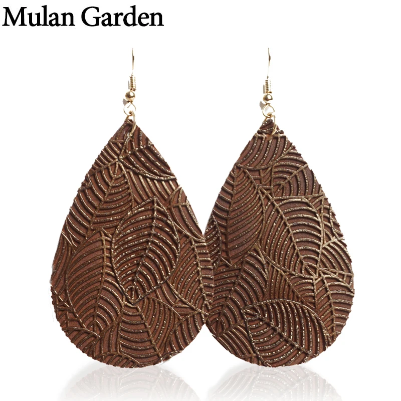 Mulan Garden Classic Leather Earrings for Women Trendy PU Leather Water Drop Dangle Earrings Fashion Jewelry Women Accessories
Mulan Garden Classic Leather Earrings for Women Trendy PU Leather Water Drop Dangle Earrings Fashion Jewelry Women Accessories