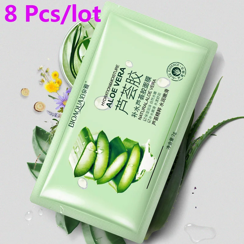 8 Pcs Aloe Vera Glue Sleeping Mask Moisturizing Shrinking Pores Oil Control Smooth Tender Replenishment Fine Line Mask Cream 
8 Pcs Aloe Vera Glue Sleeping Mask Moisturizing Shrinking Pores Oil Control Smooth Tender Replenishment Fine Line Mask Cream