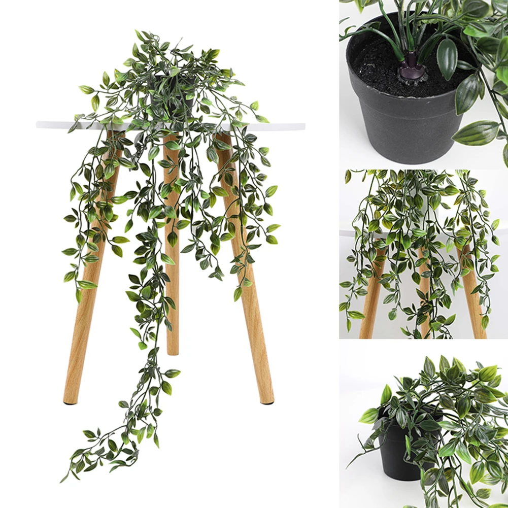 

Artificial Plants Vines Wall Hanging Simulation Rattan Leaves Branches Green Plant Ivy Leaf Home Wedding Party Decoration Plant