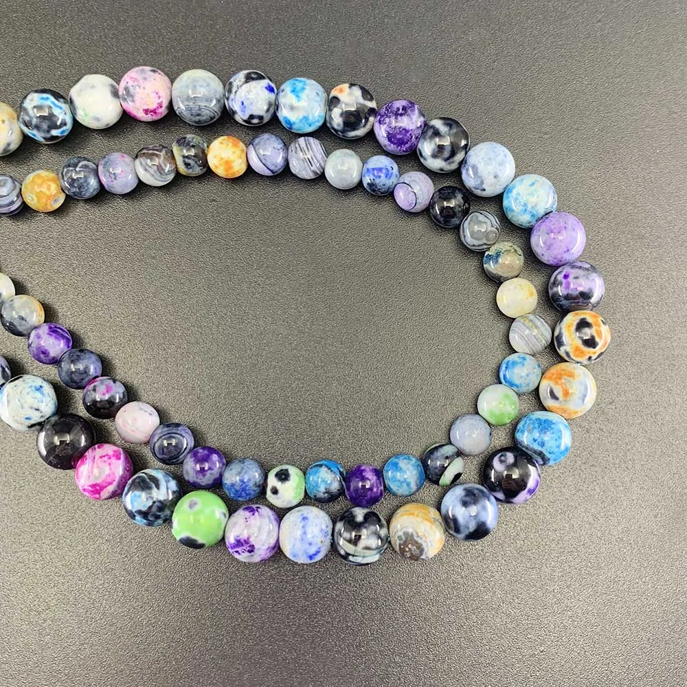 1 strand/lot 6 8 10mm Natural Stone Multicolor Flame Agat Bead Round Loose Spacer Beads For Jewelry Making Findings DIY Bracelet
1 strand/lot 6 8 10mm Natural Stone Multicolor Flame Agat Bead Round Loose Spacer Beads For Jewelry Making Findings DIY Bracelet