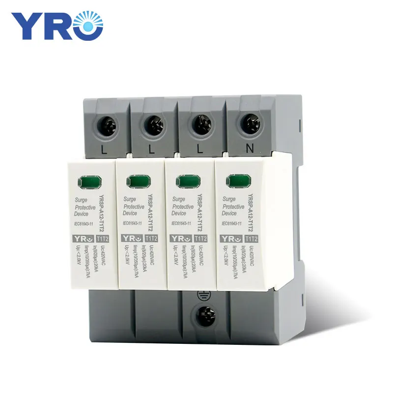 YRO SPD - A12/4P-7KAsurge protector to protect domestic low voltage surge arrester 
YRO SPD - A12/4P-7KAsurge protector to protect domestic low voltage surge arrester