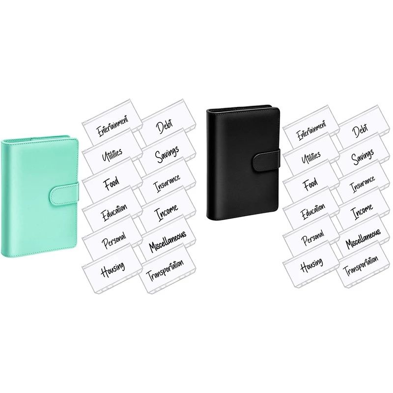 2Set A6 PU Leather Notebook Magnetic Personal Planning Binder With 12 Binder Pockets Binder Zipper Folder A & B
2Set A6 PU Leather Notebook Magnetic Personal Planning Binder With 12 Binder Pockets Binder Zipper Folder A & B