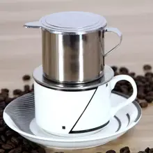 50/100ml Vietnam Style Stainless Steel Coffee Drip Filter Maker Pot Infuse Cup Reusable Coffee Maker Infuser Coffee Mug Cup