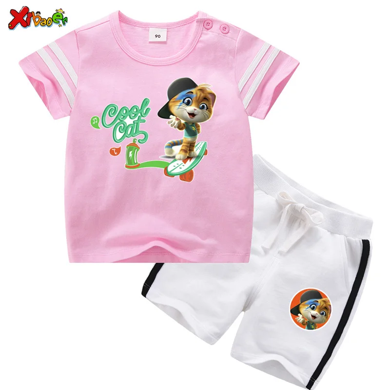 Toddler Boys Clothing Set Summer Kids Clothes Suit 44 Cat Cool Children Summer Cartoon Cartoon Sport Baby Suits Girl Outfits Set 
Toddler Boys Clothing Set Summer Kids Clothes Suit 44 Cat Cool Children Summer Cartoon Cartoon Sport Baby Suits Girl Outfits Set