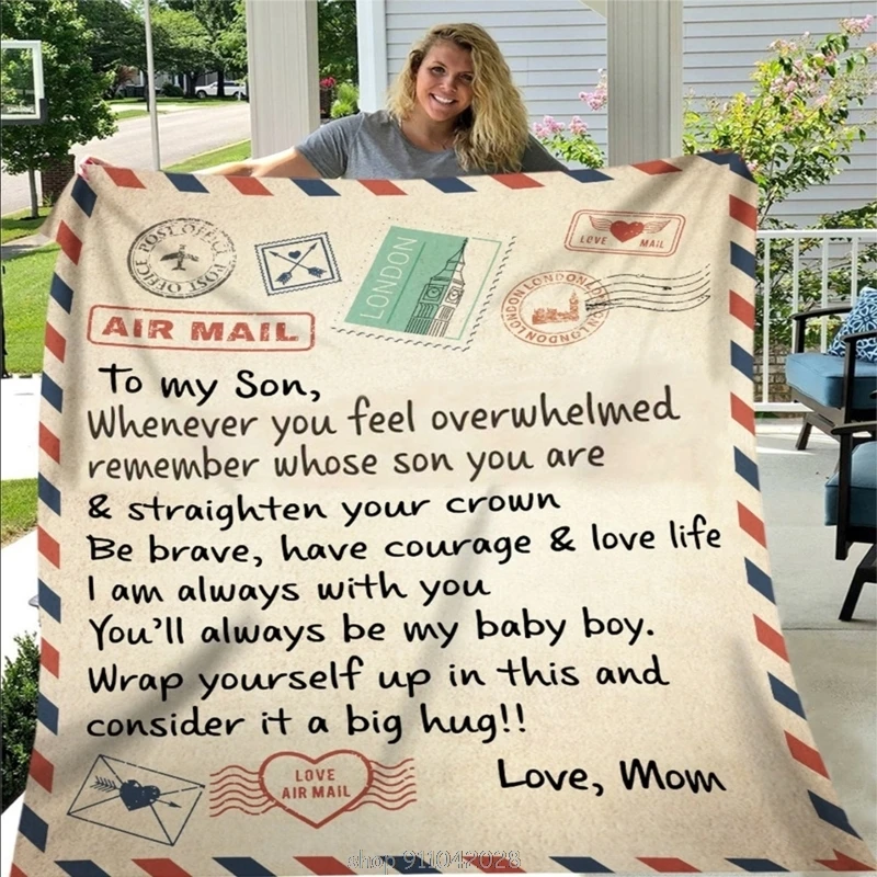 Fleece Blanket to My Daughter Son Wife Letter Printed Quilts Air Mail Blankets Positive Encourage and Love N25 20 Dropship
Fleece Blanket to My Daughter Son Wife Letter Printed Quilts Air Mail Blankets Positive Encourage and Love N25 20 Dropship
