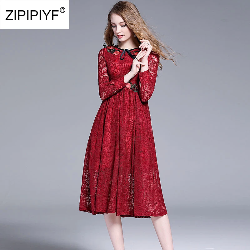 Vintage Women's 3/4 Sleeve KNEE-LENGTH Dress Floral patchwork Hollow out Party Dress Elegant A-line Cute Slim Dresses AB013
Vintage Women's 3/4 Sleeve KNEE-LENGTH Dress Floral patchwork Hollow out Party Dress Elegant A-line Cute Slim Dresses AB013