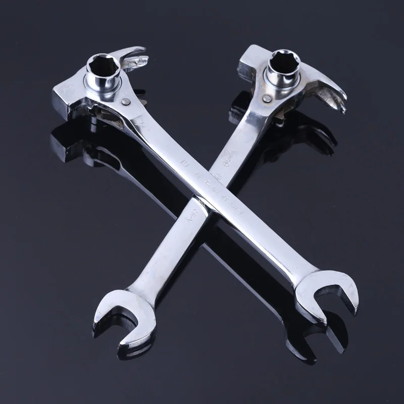 

Free shipping Multifunction Durable Ratchet Wrench 19-22mm Spanner Opening Dual Caw Hammer
