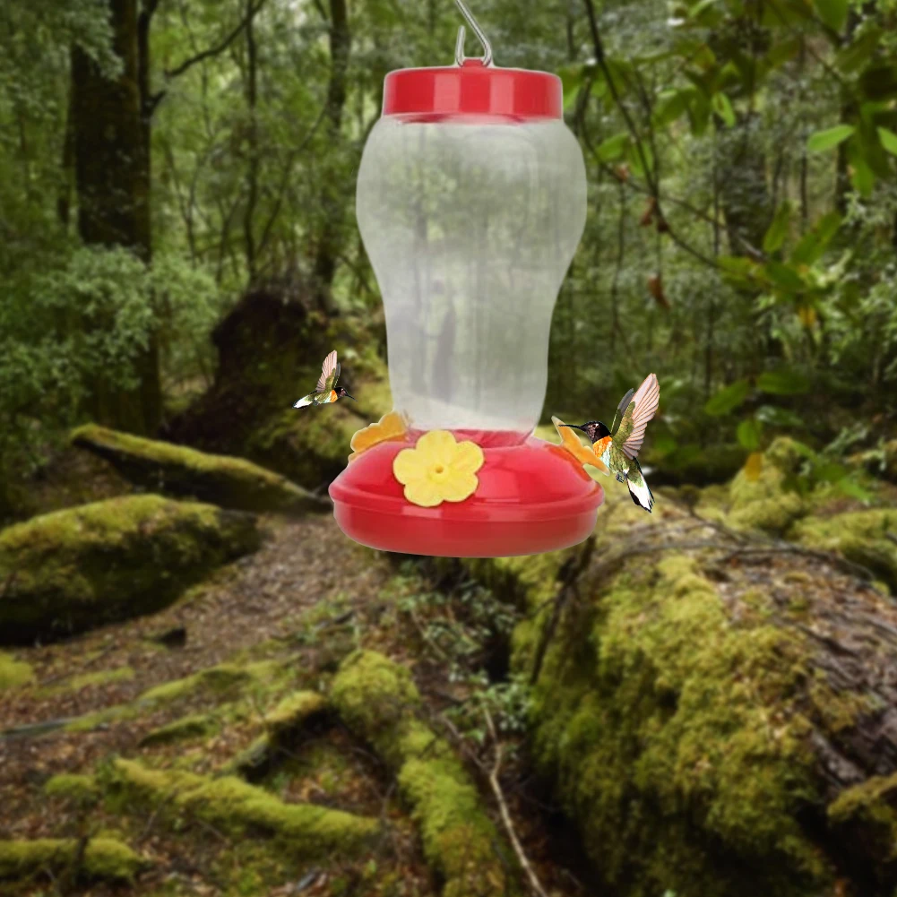 Hummingbirds Bird Feeder Hanging Design Wild Bird Feeder with 3 Feeding Ports for Tree Home Garden Outdoor Hook Bird Feeder
Hummingbirds Bird Feeder Hanging Design Wild Bird Feeder with 3 Feeding Ports for Tree Home Garden Outdoor Hook Bird Feeder