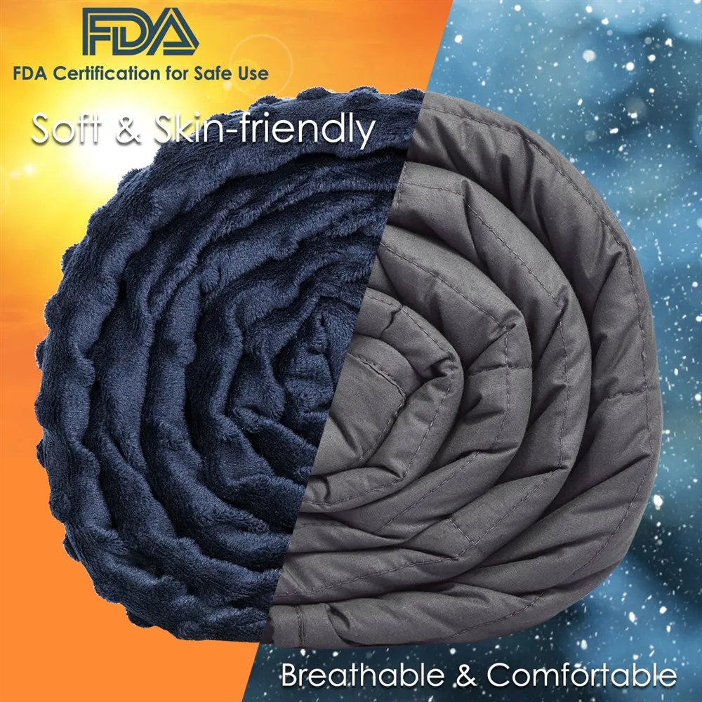 15lbs Weighted Blanket Removable Super Soft Crystal Cover w/ Glass Bead 48''x72''
15lbs Weighted Blanket Removable Super Soft Crystal Cover w/ Glass Bead 48''x72''