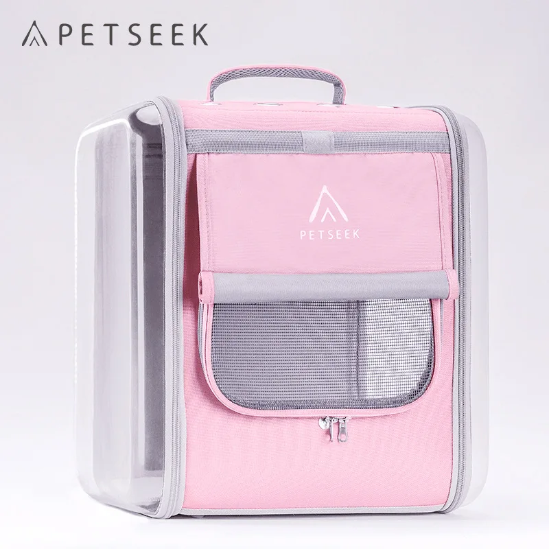 Petseek Foldable cat bag out portable cat dog pet big suitcase box capsule Large space for outdoor and travelling
Petseek Foldable cat bag out portable cat dog pet big suitcase box capsule Large space for outdoor and travelling